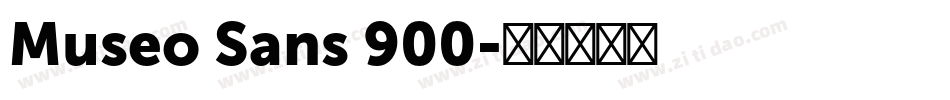 Museo Sans 900字体转换